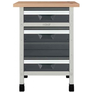 Töölaud "töökõrgus 860 mm, lauaplaat 650 x 650 mm 2 sahtlit suuruses M, 1 sahtel suuruses L"