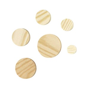 Puidust tapiplaadid d=40mm 8 tk.