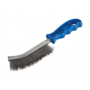 Käsihari 265mm terastraat sinine plastist käepide